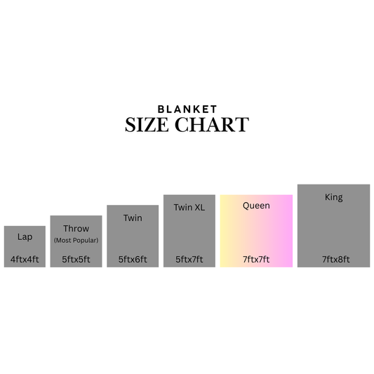 Queen Size T-shirt Blanket 7x7