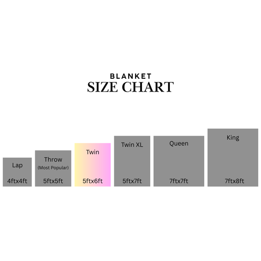 Twin Size T-shirt Blanket 5x6