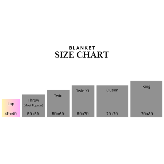 Lap Size T-shirt Blanket 4x4