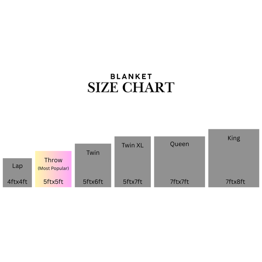 Throw Size T-shirt Blanket 5x5