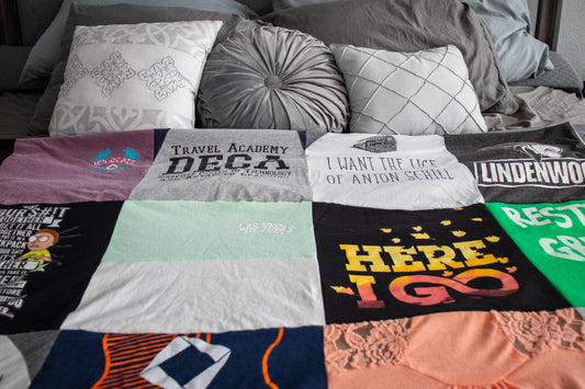 Twin XL Size T-shirt Blanket 5x7
